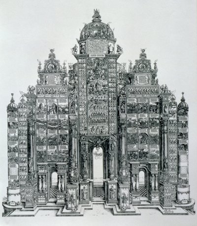 The Triumphal Arch of Emperor Maximilian I of Germany, dated 1515, pub. 1517-18 by Albrecht Dürer